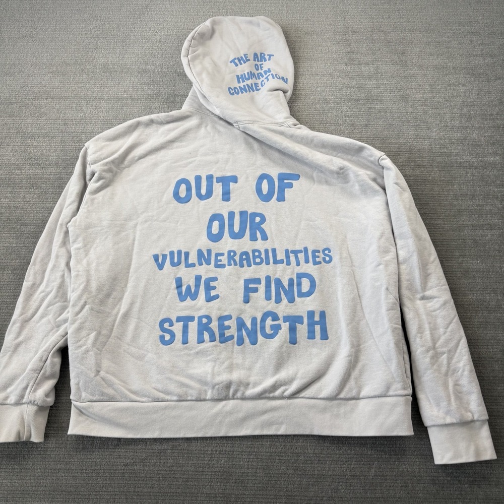 Mayfair the Label Hoodie Women One Size Gray Blue Human Connection Casual Lounge